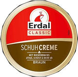 Schuhcreme in der Dose mit Bienenwachs u. Schwamm | Erdal