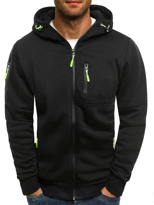 Kapuzenjacke mit Reissverschluss  | Sport