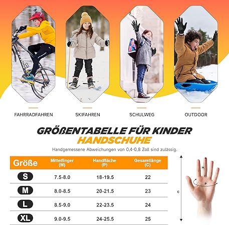 Softshell Handschuhe - Touchscreen | Kinder - Erwachsenen | Sport