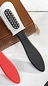 Bürsten - Raulederbürste mit Nylon- u. Gummikopf