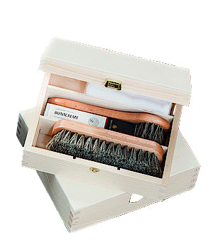 Leder & Textilbürste Set 8-teilig - Rosshaar Bürsten Für Wildleder & Glattleder