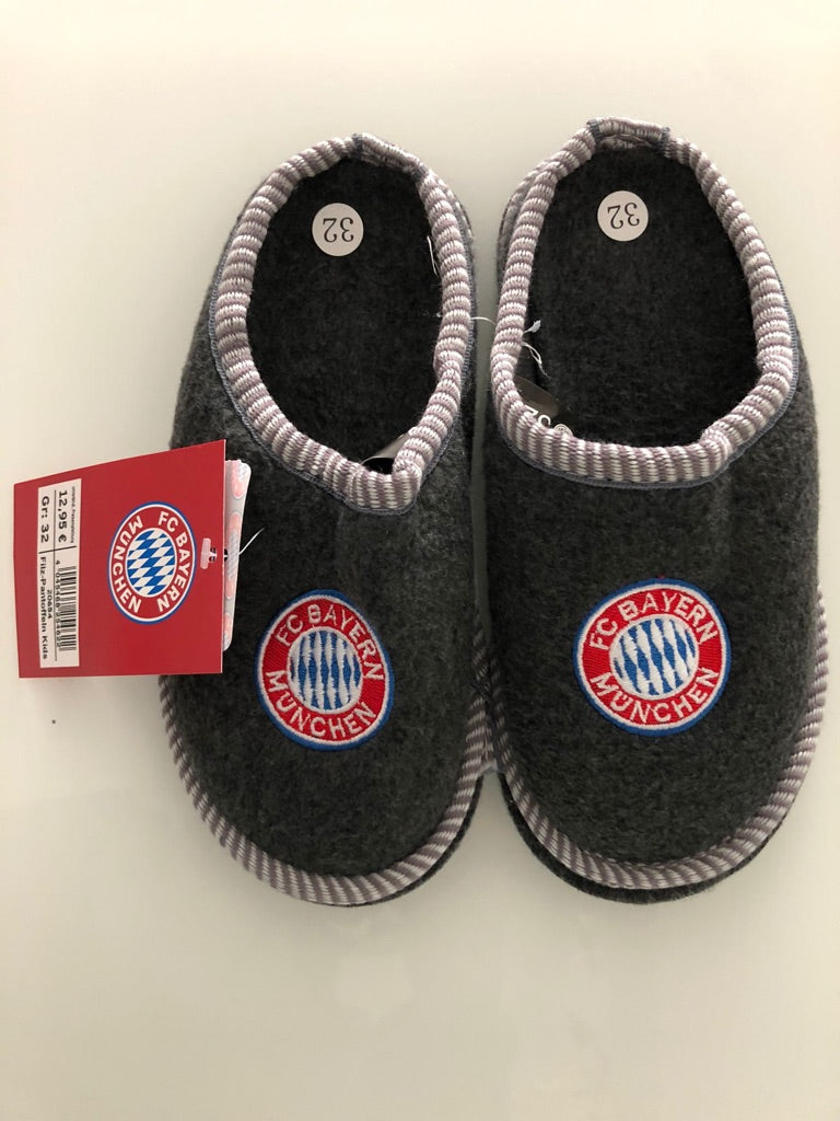 FC Bayern Filz-Pantoffeln für Kinder